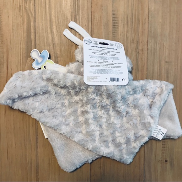 Blankets and Beyond Other Blankets Beyond Gray Dog Lovey Blanket